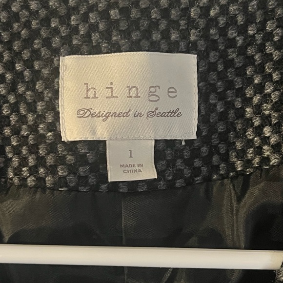 Hinge Fringe Black Blazer - Picture 2 of 4